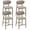 Camel, variant on Set of 2 Modern Counter Height Bar Stools, Upholstered Kitchen Island Chairs with Metal Legs for Dining Room, Cafe and Bar, Beige