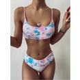 thumbnail image 2 of DOPI Women Sexy Tie-dye Pattern Top With Panty Bikini Set Two Piece Swimwear, 2 of 6