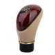 thumbnail image 4 of Pomo de cambio universal CUTICAT beige Pomo de material Cuero Shorthift 5 Gear, 4 of 6