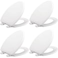 thumbnail image 2 of Slow Close Toilet Seat  Non Slip Heavy Duty Wood  Easy Install     Elongated    Pack, 2 of 3