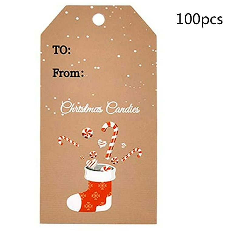 150 Pcs Christmas Gift Tags with String