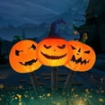 thumbnail image 4 of ZheElen Halloween Pumpkin Pathway Solar Lights Solar Lamp Party Decorations Olantern Durable Halloween Decor 1, 4 of 6