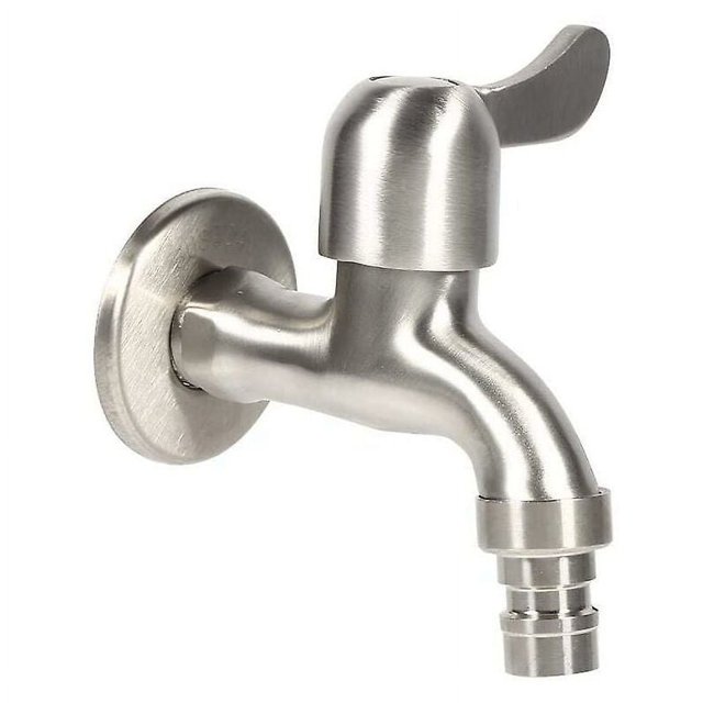 Robinet de Jardin en Acier Inoxydable Mural Adaptateur Robuste g 1/2 Pieds'