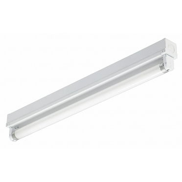 NICOR Lighting 2 Ft. Single-Row T8 Fluorescent Linear Strip Light ...