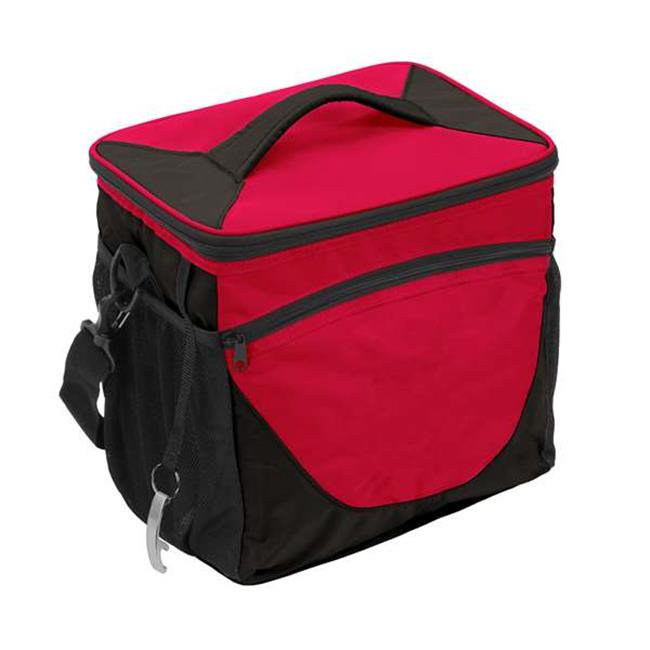 Logo Brands 00163RED Plain Red 24 Can Cooler