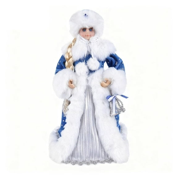 Pekkaxy Snow Maiden Christmas Figurine - Indoor Christmas Decoration Figurine, Xmas Desk Decor Dcor, Decoration Indoor Holiday