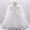 White, variant on RTKFRFLM Baby Girls Lace Christening Gown Long Sleeve Tulle Tutu Birthday Party Dress White 12-18 Months