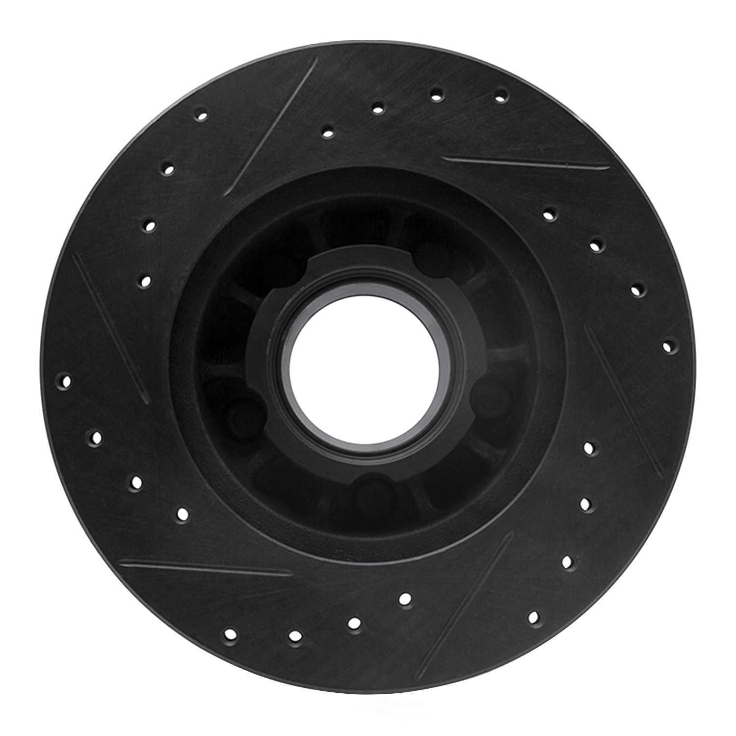 Dynamic Friction Company 633-54119R DFC Brake Rotor - Drilled And Slotted - Black