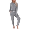 thumbnail image 4 of SUNSIOM Woman Home Leisure Two-piece Set, Long Sleeves + Trouser, 4 of 5