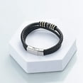 thumbnail image 6 of Urn memorial jewelry Cremation Bracelet Leather for Ashes Multi-Layer Braided Leather Urn Bracelet for Men Women Memorial Cuff Bangle Braided Bracelet, 6 of 7