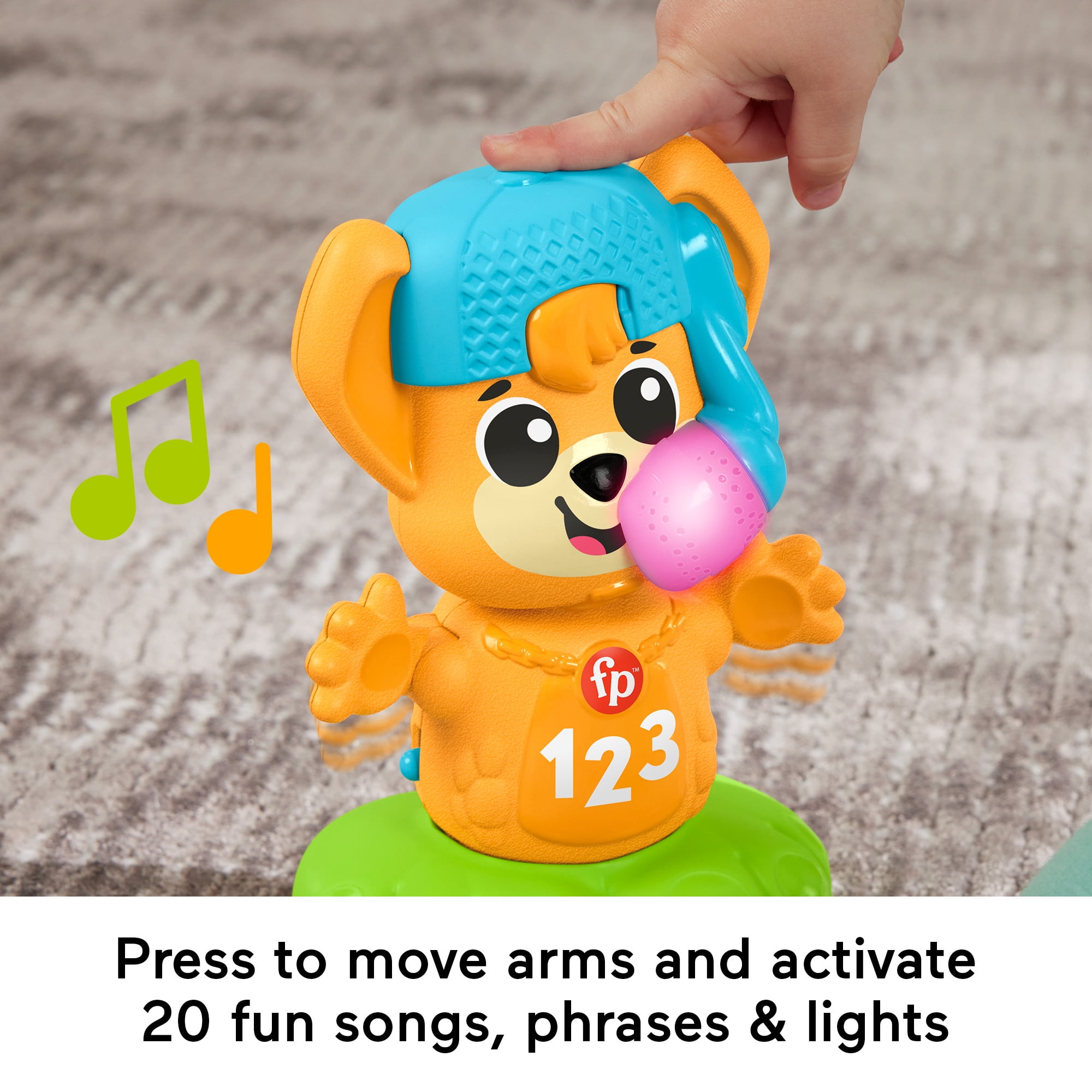 Fisher-Price Link Squad Opposites Fox Baby Learning Toy with Music & Lights, 9+ Months