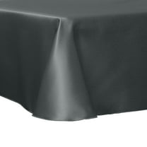Ultimate Textile (3 Pack) Herringbone - Fandango 52 x 70-Inch Oval Tablecloth, Charcoal Grey