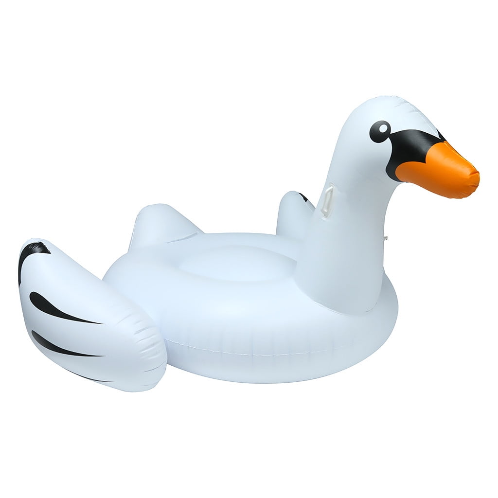 74.8/59INCH Floating Row w/ Air PumpGiant Swan Animal Pool For Children & Adult 