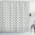 thumbnail image 1 of Ambesonne Star Shower Curtain, Monochrome Abstract Motif, 69"Wx84"L, Black White, 1 of 3