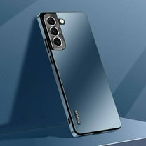 Dteck Case for Samsung Galaxy S22,Shockproof Metal Aluminum Camera Cover Anti-scratch Slim Lightweight Hybrid Luxury Case For Samsung Galaxy S22,Darkblue