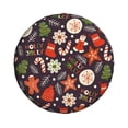 thumbnail image 2 of Balery Winter Holiday Christmastire Cover Waterproof Dust-Proof, Universal Spare Wheel Tire Cover For Trailer, Rv, Suv Truck And Vehicle Camper Accessories-15 Inch, 2 of 9