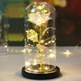thumbnail image 3 of Rosa de La Bella y La Bestia para Navidad, rosa de galaxia encantada LED con luces en cúpula, regalo del Día de San Valentín, día de la madre, 3 of 6