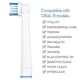 thumbnail image 5 of Cabezales de cepillo de dientes Oral-B: 4 unidades de repuesto con cerdas suaves para una limpieza profunda, compatibles con modelos Vitality, Triumph, Genius y más. ¡Cuida tu salud dental!, 5 of 7