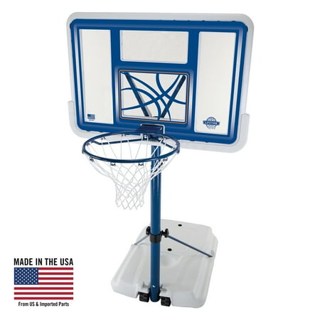 Lifetime 44" Acrylic Pool Side Portable Height Adjustable Basketball System, 1306