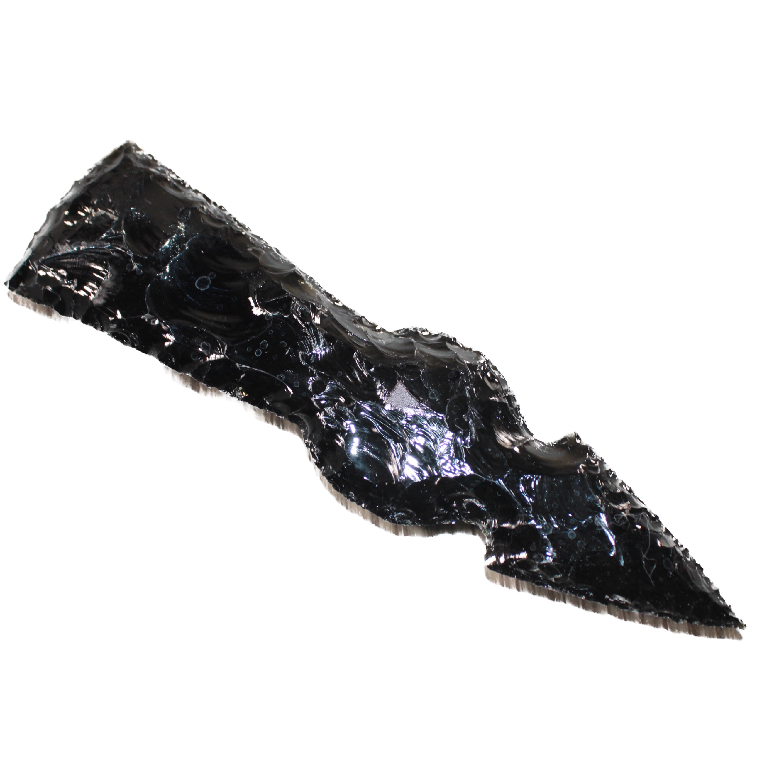 1 Obsidian Ornamental Tomahawk Head  #0664    Axe Hatchet Ax