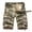 Beige, variant on WIZUTIZ Men's Striped Multi-Pocket Cargo Shorts Button Closure Loose Fit Summer Breathable Lightweight Work Shorts