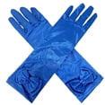 thumbnail image 3 of One Size Kids Long Satin Gloves with Bow Decor Dress Up Gloves, 3 of 3