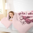 thumbnail image 4 of jejeloiu Cowgirls Queen Comforter Set,Rustic Country Horse Bedding Comforter Set For Girls Kids Reversible 3 Pieces, 4 of 8