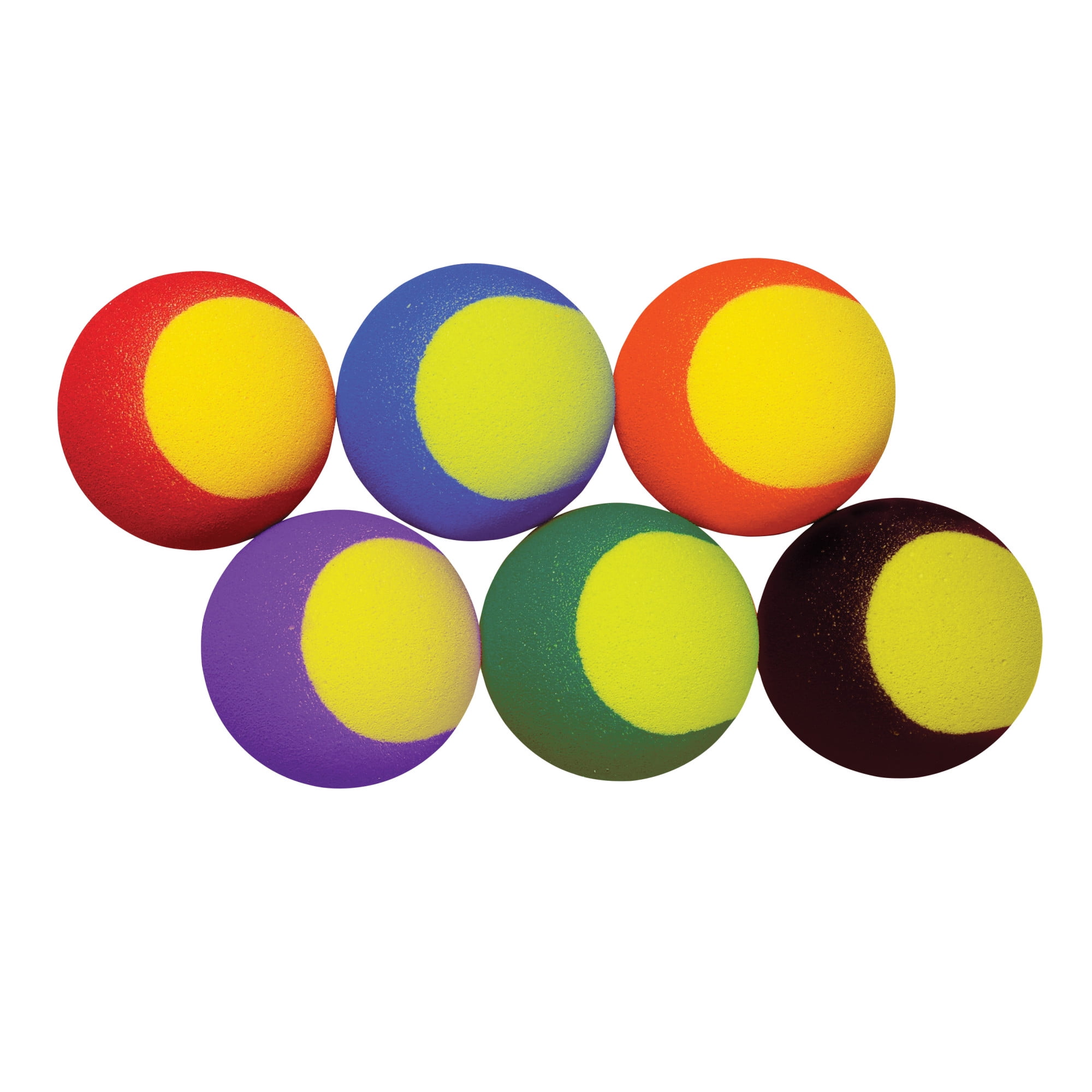 Sportime High Bounce Foam Tennis Trainer Balls, 23/4 Inches, Set of 6