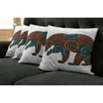 thumbnail image 2 of Ambesonne Animal Throw Pillow Cover 4 Pack, Bear Circles Dots, 18", Multicolor, 2 of 6