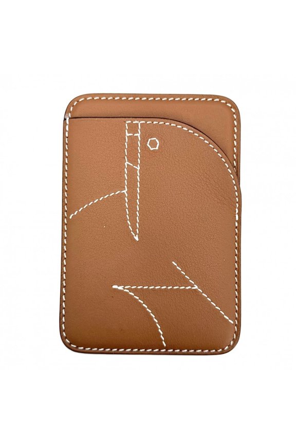 Pre-Owned Hermes business card holder/card case for men and women, Walrus MagSafe holder,...