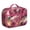 Rose-red-7, variant on Bento Bag with Coastal Paradise Tropical Hawaiian Island Print Exotic Palm Tree Beach Vacation Aloha Boho Style Lunch Tote for School