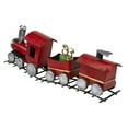 thumbnail image 3 of Northlight Triple Car Metal Train Christmas Decoration - 15" - Red and Silver, 3 of 4