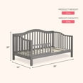 thumbnail image 2 of Dream On Me Austin Toddler Daybed in Storm Grey, 2 of 8