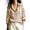 Khaki, variant on Women's Gingham Plaid Blouses Collared Long Sleeve Button Down Shirts office Casual Loose Tunic Shirts Vintage Y2K Street Tops Pink