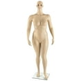 thumbnail image 1 of Displays2go Full Figured Body Form, Painted Female Features, Detachable Torso, Arms, Leg, Hands, Fiberglass Construction - Fleshtone (ZRFMW1S), 1 of 1