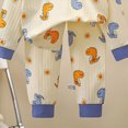 thumbnail image 4 of masbird Baby Boys Girls Pajama Set Kids Toddler Snug fit Ribbed Sleepwear pjs for Daily Life Style 6-12 Months 12-24 Months 2t 3t 4t 5t 6t 7t 8t 9t Children(Blue,1-2 Y), 4 of 6