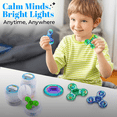 thumbnail image 6 of Jeexi LED Light Fidget Spinner - 3 Pack, Lighting Fidget Hand Finger Spinner Toy - Stress Reduction and Anxiety Relief Great Gif for Children, Kids & Adults, 6 of 7