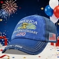 thumbnail image 3 of United States 250th Anniversary Hat,250th Anniversary Hat 1776-2026 Eagle Embroidery Patriotic Baseball Cap,250 Anniversary USA Hat for Men Women, 3 of 3