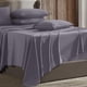 thumbnail image 2 of Juego de sábanas Hearth & Harbor Luxury Soft Cal King, gris y morado, 2 of 8
