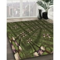 thumbnail image 3 of Ahgly Tapis Rond Lavable en Machine Intérieur Transitionnel Chêne Brun, 8 Pieds Rond, 3 of 7
