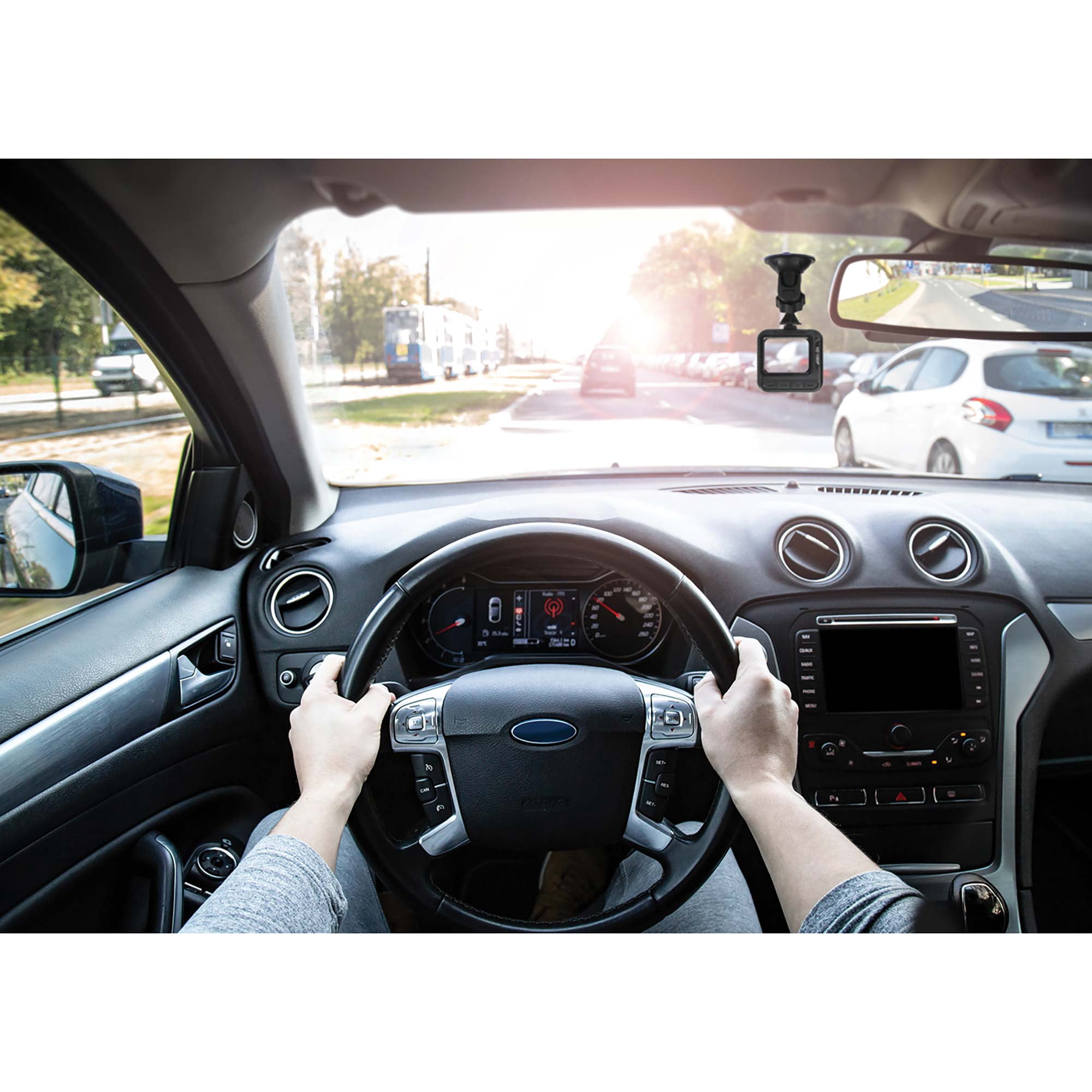 Power To Go 1080p Full HD Car Dash Camera with Night Vision and Wide-Angle Lens, Black