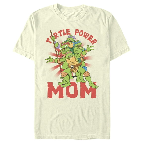 Men's Teenage Mutant Ninja Turtles Turtle Power Mom  Graphic Tee Beige Large
