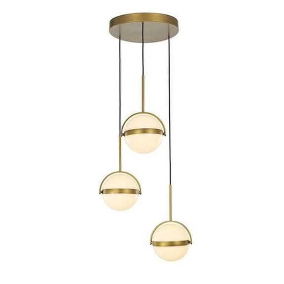 MP301003BG-Alora Lighting-Globo - 32W LED Pendant-12.88 Inches Tall and 16.25 Inches Wide-Brushed Gold Finish