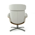 thumbnail image 6 of Jennifer Taylor Home Jovan 31.5" Mid-Century Modern Genuine Leather Recliner Lounge Chair, Pastel Beige Leather, 6 of 9