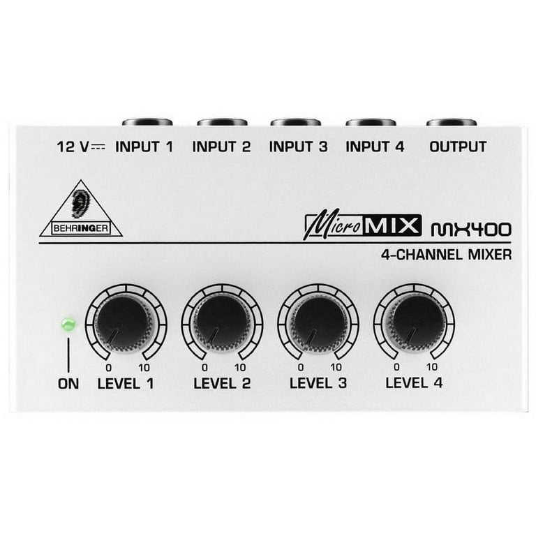 Behringer MICROMIX MX400 - Analog mixer - 4-channel - Walmart.com Behringer MICROMIX MX400 - Analog mixer - 4-channel - Walmart.com