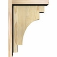 thumbnail image 3 of 6"W x 10"D x 14"H Mediterranean Rough Sawn Corbel w/Backplate, Douglas Fir, 3 of 9