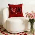 thumbnail image 2 of Decoración de Día de San Valentín Funda de Almohada Patrones en Forma de Corazón Cojín de Sofá Decoración de Ambiente Festivo Decoración de Sala de Estar Y Dormitorio Decoraciones de Día de San Valent, 2 of 6