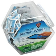Touch Screen Wipes 5 x 6, 200 Individual Foil Packets