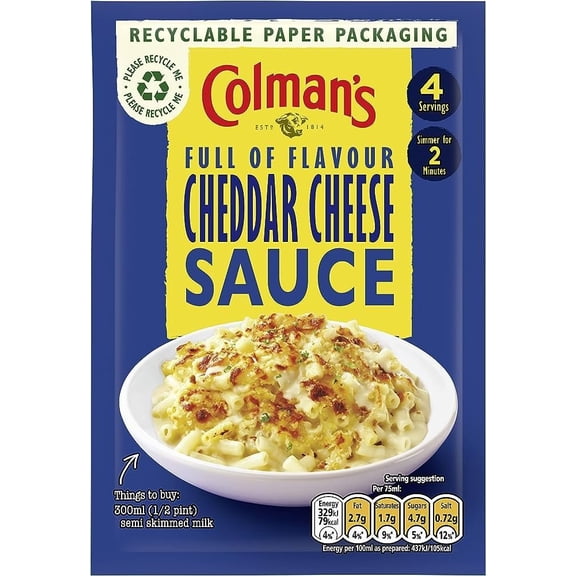 Colmans Cheese Sauce Sachet 40g