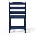 thumbnail image 5 of WestinTrends Ashore Outdoor HDPE Patio Classic Armless Dining Side Chair, Navy Blue, 5 of 9